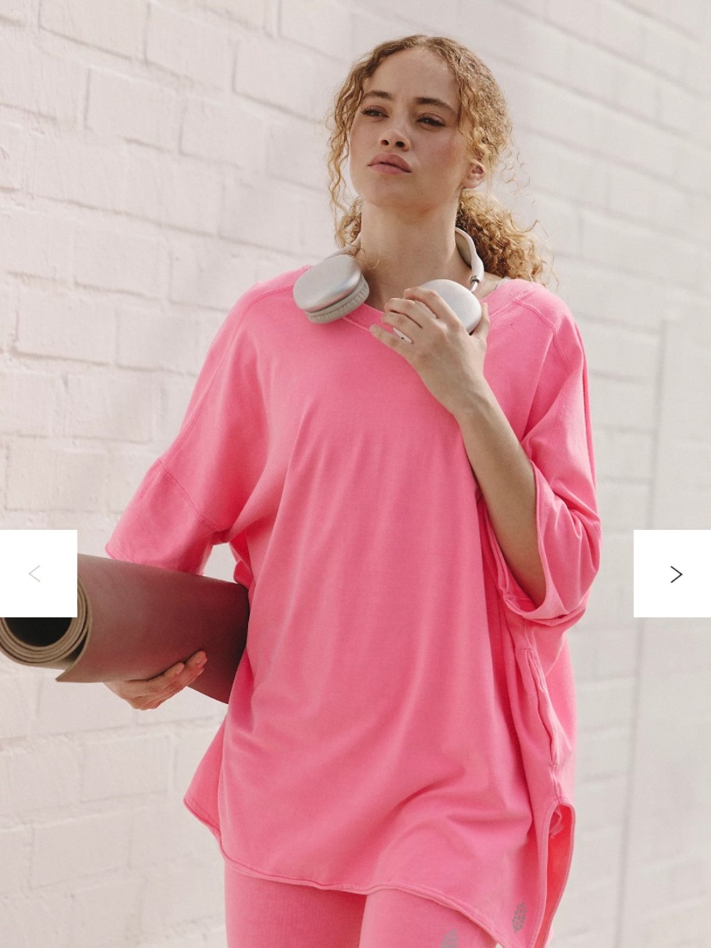 FP Movement by Free People Light Pink Hot shot reversible set